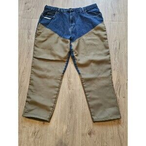 New Red Head Jeans Mens 42x30 Straight Brush Guard Field Pants Suspender Buttons